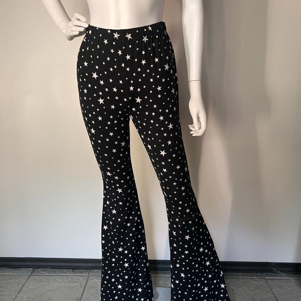 Wide leg stretchy leggings